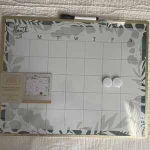 James Burke Collection Magnetic Dry Erase Calendar Board